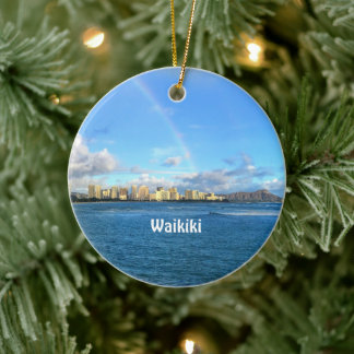 De Cerâmica Arco-íris sobre ornamento cerâmico Waikiki
