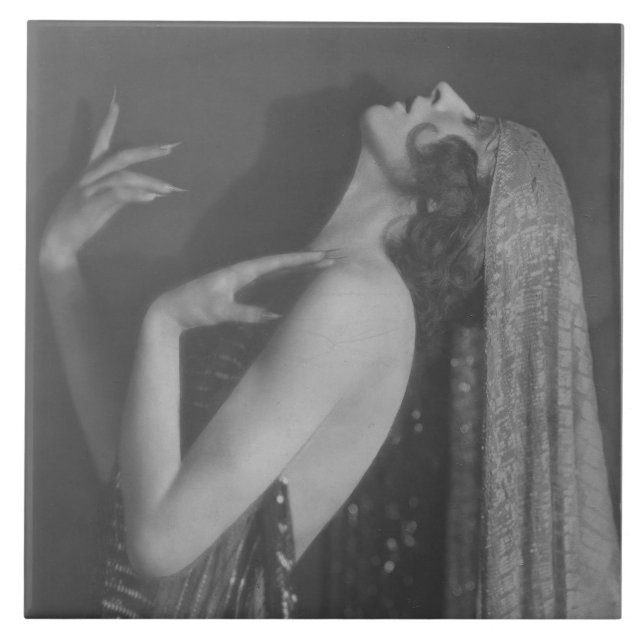 De Cerâmica Art Deco Dancer Kyra #1 Azulejo cerâmico (Frente)