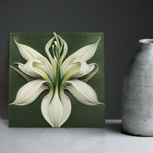 De Cerâmica Art Deco Lilly Wall Decor Art Nouveau Azulejo cerâ