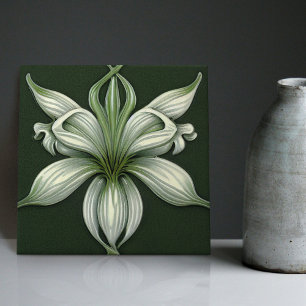 De Cerâmica Art Deco Lilly Wall Decor Art Nouveau Azulejo cerâ