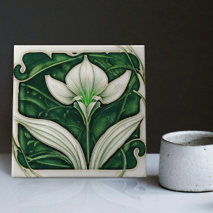De Cerâmica Art Deco Lilly Wall Decor Art Nouveau Azulejo cerâ