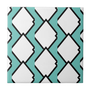 De Cerâmica Art Deco White Diamouros Azulejo 2