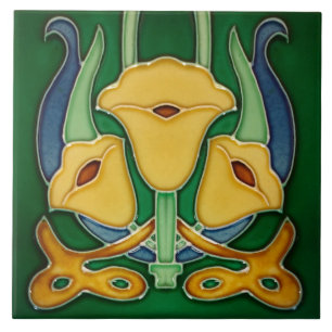 De Cerâmica Art Noucveau Lareira Parede Cerâmica, Azulejo