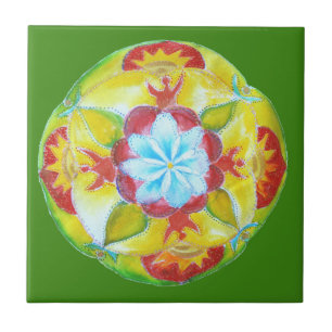 De Cerâmica Arte Mandala Foto Personalizada em Azulejo