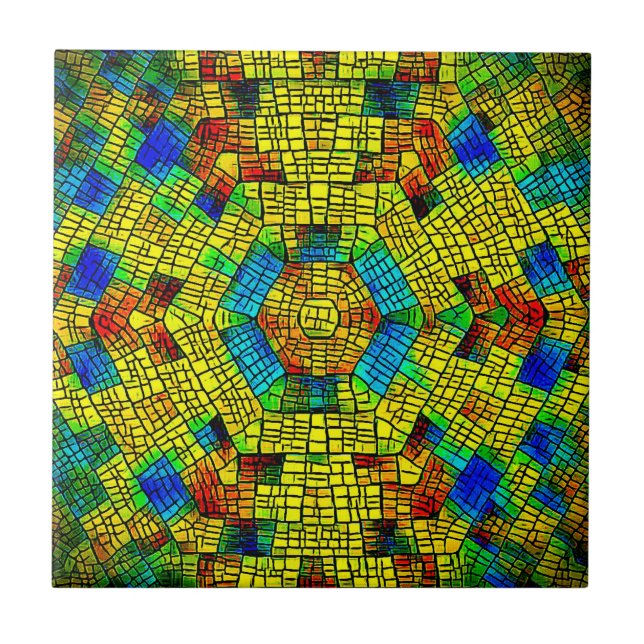 De Cerâmica Artsy Azulejo (Frente)