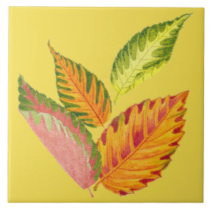 De Cerâmica Arty Autumn em um Azulejo cerâmico (I)