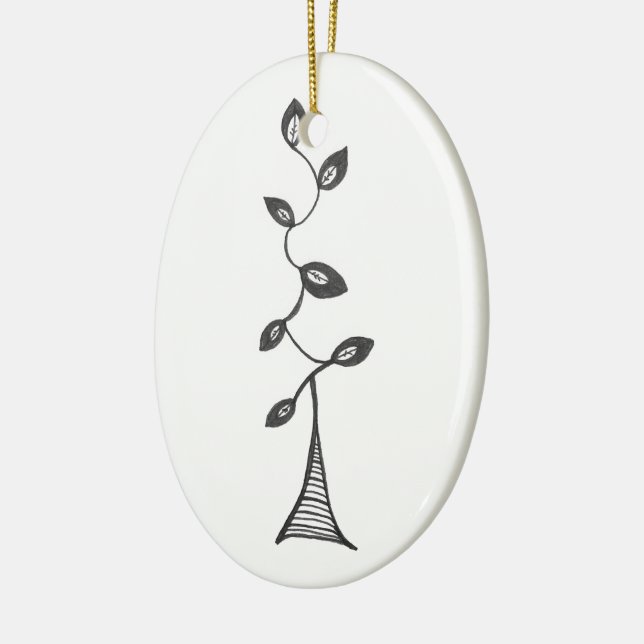De Cerâmica Árvore abstrata do ornamento da vida (Esquerda)