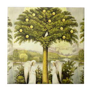 De Cerâmica Árvore do azulejo da vida