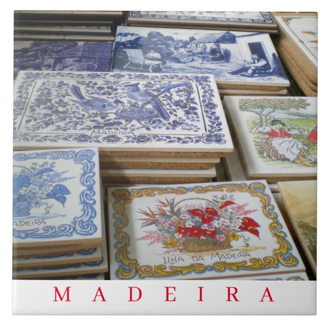 De Cerâmica As lembranças da Madeira veem o azulejo cerâmico (Frente)