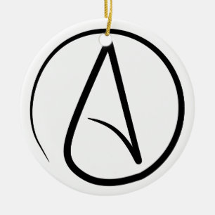 De Cerâmica Ateu um preto no ornamento branco