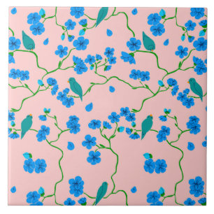 De Cerâmica Aves e Flores Azulejo cerâmico