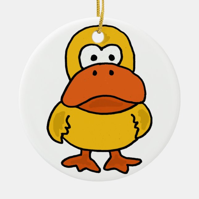 De Cerâmica AZ- ornamento irritado do pato (Frente)