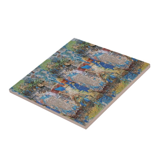De Cerâmica Azul Azulejo cerâmico (Lateral)