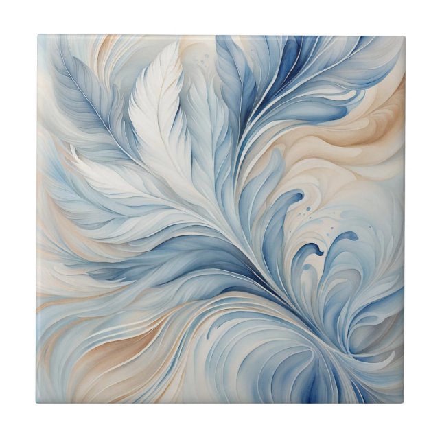 De Cerâmica Azul bege deixa 2 Azulejo cerâmico (Frente)