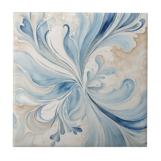 De Cerâmica Azul bege deixa Azulejo cerâmico