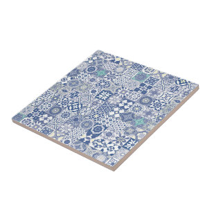 De Cerâmica Azul pastel azulejo marroquino