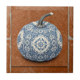 De Cerâmica Azulejo abóbora laranja mosaico vintage em massa