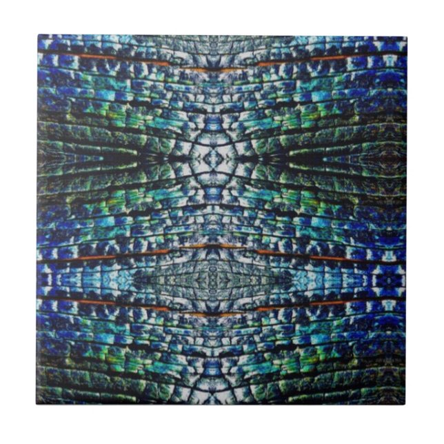 De Cerâmica Azulejo Abstrato preto (Frente)