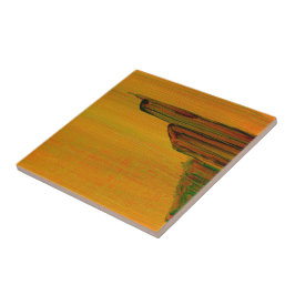 De Cerâmica Azulejo Amarelo abstrato