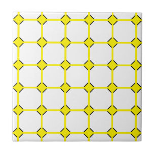 De Cerâmica Azulejo Amarelo Rhombus Cerâmico Pequeno (4,25" x