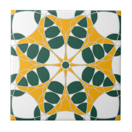 De Cerâmica Azulejo Amarillo y Verde