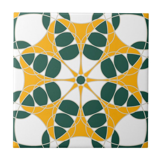 De Cerâmica Azulejo Amarillo y Verde (Frente)