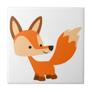 De Cerâmica Azulejo amigável bonito do Fox dos desenhos anima