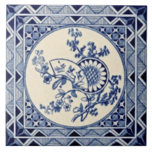 De Cerâmica Azulejo Anglo-Japonês Repro
