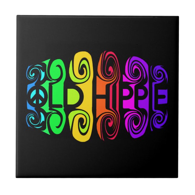 DE CERÂMICA  AZULEJO ANTIGO HIPPIE (Frente)
