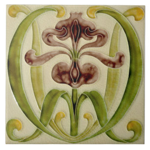 De Cerâmica Azulejo Antique Repro no final dos anos 1800 Art N