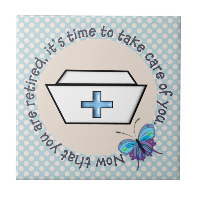 De Cerâmica Azulejo aposentado da enfermeira (Frente)