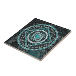 De Cerâmica Azulejo Aquarius Mandala