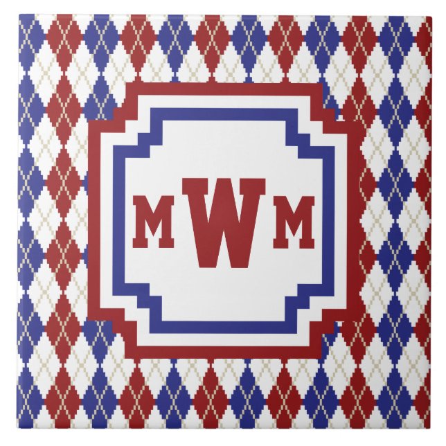 De Cerâmica Azulejo Argyle americana (Frente)
