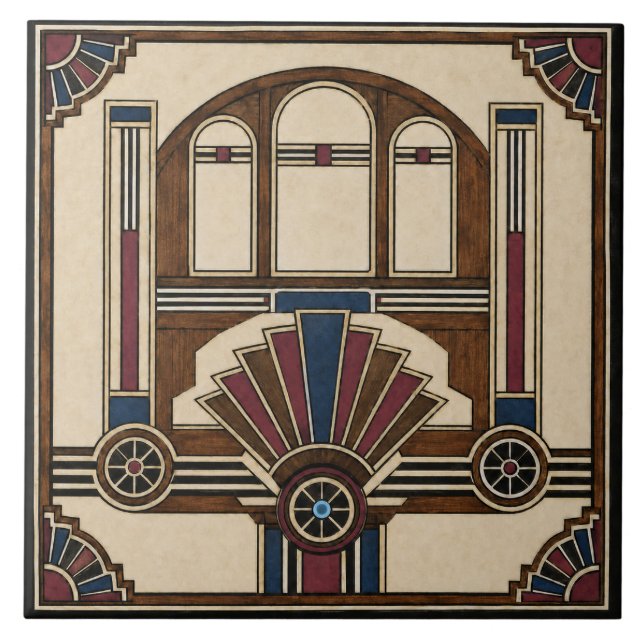 De Cerâmica Azulejo Art Déco (Frente)