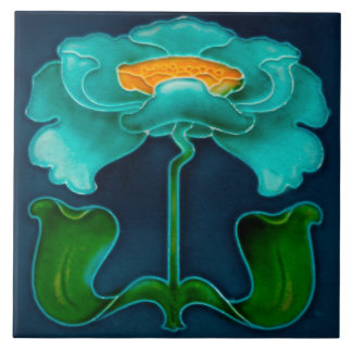 De Cerâmica Azulejo Art Nouveau Ceramic Fireplace Wall tile