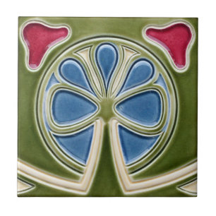 De Cerâmica Azulejo - Art Nouveau Clover