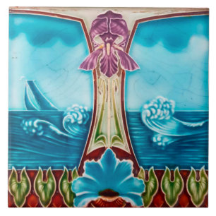 De Cerâmica Azulejo art nouveau estilo lareira decorativa