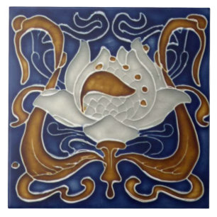 De Cerâmica Azulejo art nouveau estilo lareira decorativa