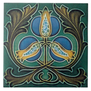De Cerâmica Azulejo art nouveau estilo lareira decorativa