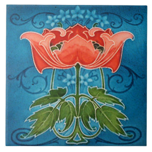 De Cerâmica Azulejo art nouveau estilo lareira decorativa