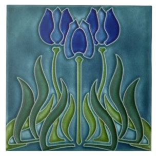 De Cerâmica Azulejo art nouveau estilo lareira decorativa