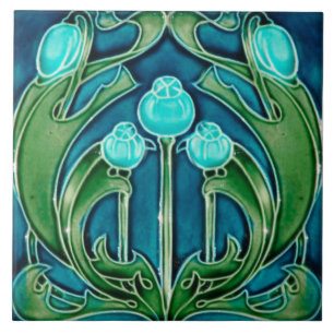 De Cerâmica Azulejo art nouveau estilo lareira decorativa
