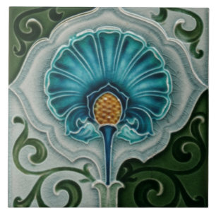De Cerâmica Azulejo art nouveau estilo lareira decorativa