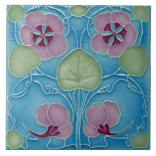 De Cerâmica Azulejo art nouveau estilo lareira decorativa