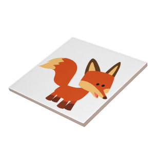 De Cerâmica Azulejo astucioso bonito do Fox dos desenhos