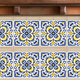 De Cerâmica Azulejo Azul Amarelo Moderno Português Lisboa