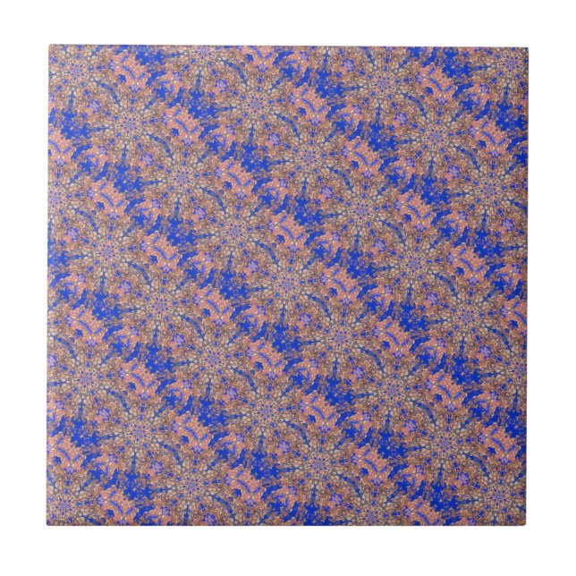 De Cerâmica azulejo azul-diagonal torrado (Frente)