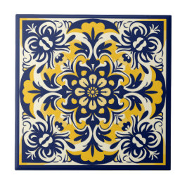 De Cerâmica Azulejo azul e amarelo mexicano - nº 2