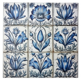 De Cerâmica Azulejo Azul E Branco Do Azulejo Delgado