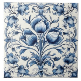 De Cerâmica Azulejo Azul E Branco Do Azulejo Delgado